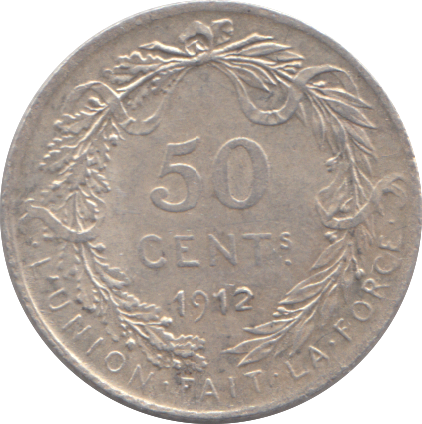 1912 BELGIUM 50 CENT