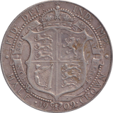 1909 HALFCROWN ( VF )