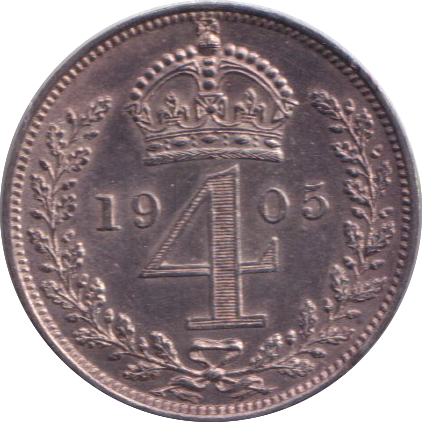 1905 UNC MAUNDY FOURPENCE