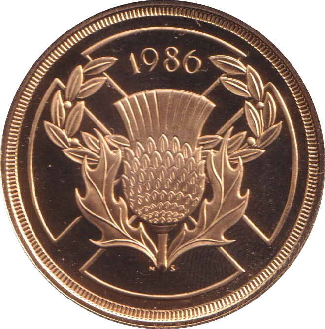 1986 GOLD DOUBLE SOVEREIGN TWO POUNDS ( PROOF )