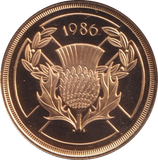 1986 GOLD DOUBLE SOVEREIGN TWO POUNDS ( PROOF )