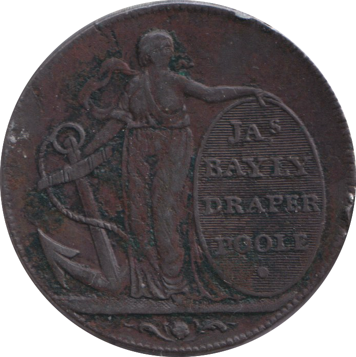1796 HALF PENNY TOKEN POOLE
