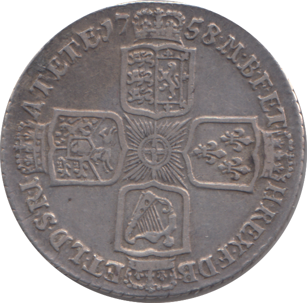 1758 SHILLING ( VF )