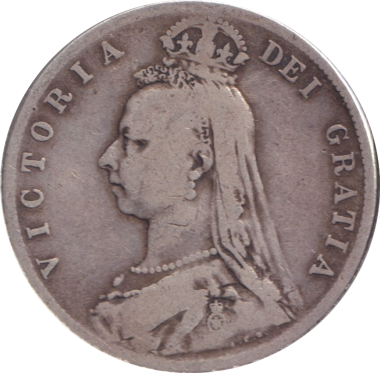 1889 HALFCROWN ( NF )