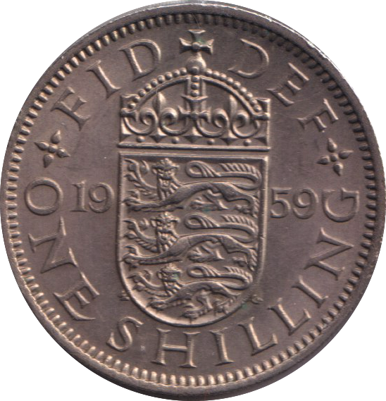 1959 ENGLISH SHILLING ( UNC )