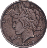 1922 SILVER MORGAN DOLLAR USA