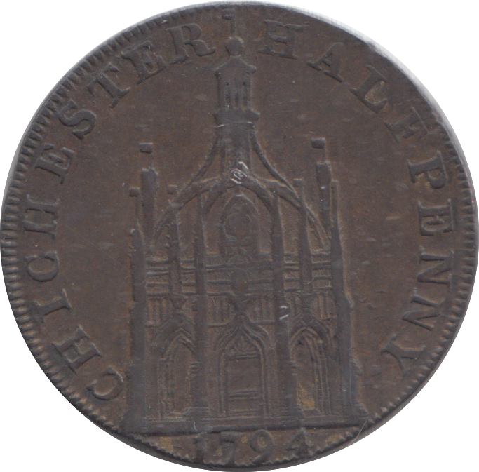 1794 CHICHESTER HALFPENNY TOKEN