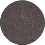 1794 CHICHESTER HALFPENNY TOKEN