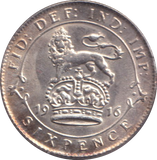 1916 SIXPENCE ( AUNC )