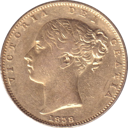 1838 GOLD SOVEREIGN ( GVF )