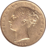 1838 GOLD SOVEREIGN ( GVF )