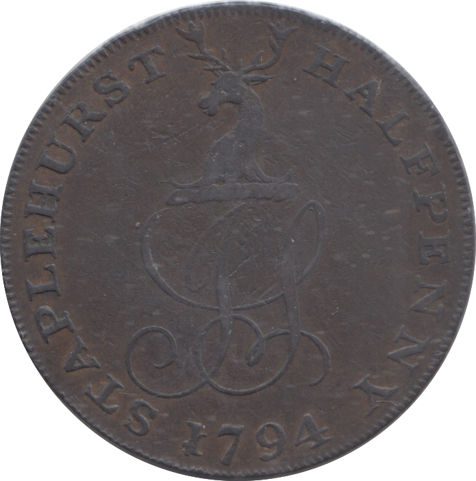 1794 STAPLEHURST HALFPENNY TOKEN