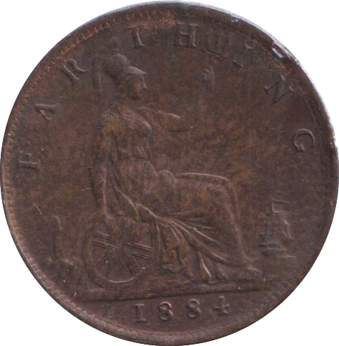 1884 FARTHING ( GVF )