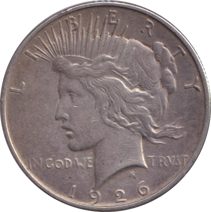 1926 SILVER PEACE DOLLAR USA