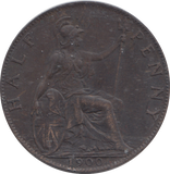 1900 HALFPENNY ( VF )