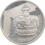2019 SILVER PROOF FIVE POUNDS TOWER OF LONDON