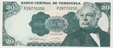 1992 VENEZUELA 20 BOLIVARES BANKNOTE REF-1680