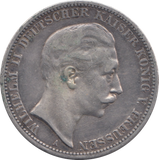 1911 SILVER PRUSSIA 3 MARK