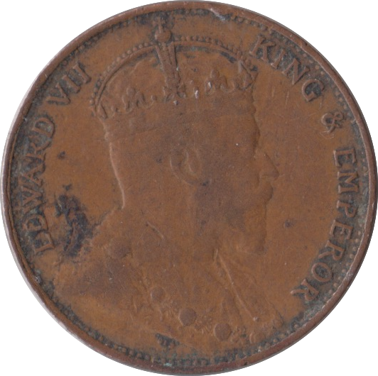 1908 ONE CENT CEYLON