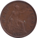 1930 HALFPENNY ( FINE )