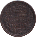 1876 THIRD FARTHING ( EF )