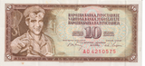 1968 YUGOSLAVIA 10 DINARA BANKNOTE REF-1707