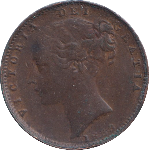 1853 FARTHING ( GVF )