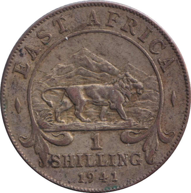 1941 SILVER SHILLING EAST AFRICA
