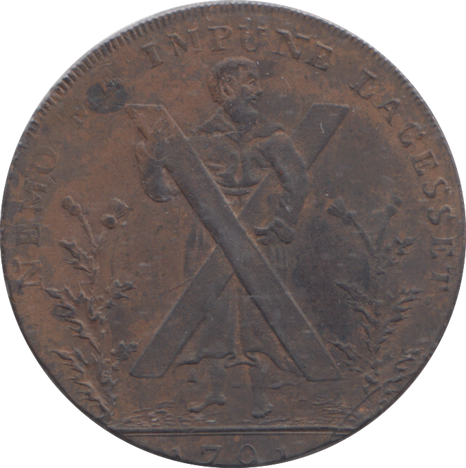 1791 EDINBURGH HALFPENNY TOKEN