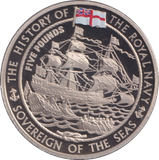 2009 SOVEREIGN OF THE SEAS FIVE POUND BAILIWICK OF JERSEY