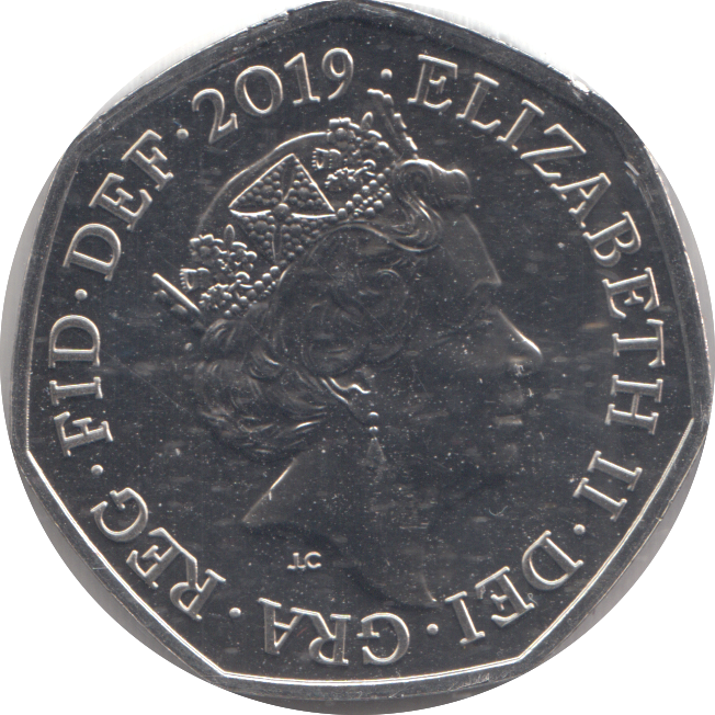 2019 FIFTY PENCE CELEBRATING 100 YEARS OF GIRLGUIDING BU