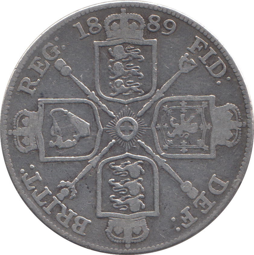 1889 DOUBLE FLORIN ( GF )