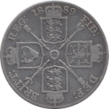 1889 DOUBLE FLORIN ( GF )