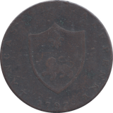 1792 LANCASTER HALFPENNY TOKEN