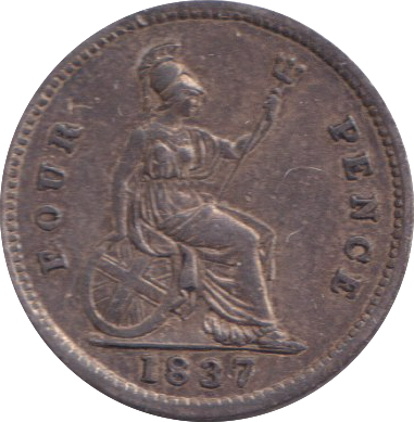 1837 FOURPENCE ( EF )