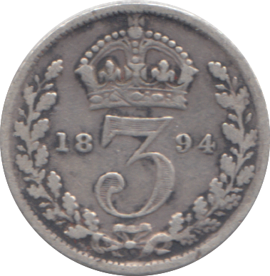 1894 THREEPENCE ( FINE )