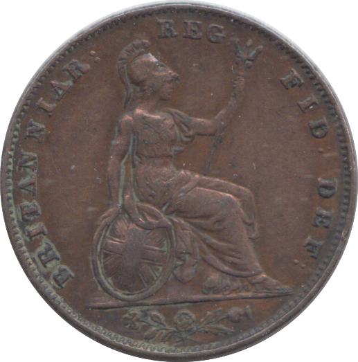 1856 FARTHING ( VF )