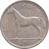 1928 SILVER IRELAND HALF CROWN ( UNC )