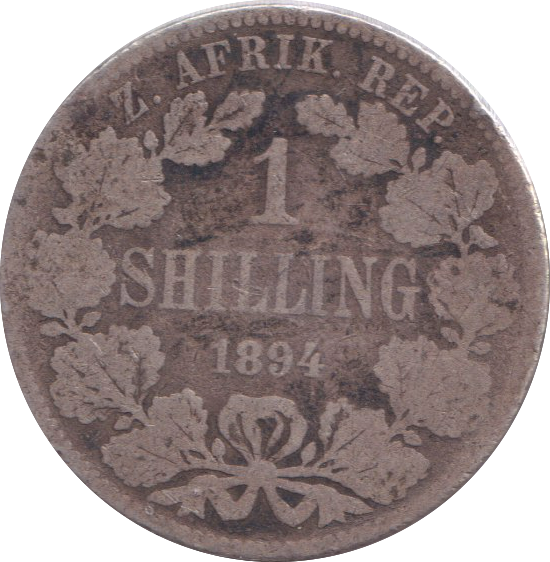 1894 SILVER 1 SHILLING SOUTH AFRICA