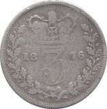 1876 THREEPENCE ( FINE )