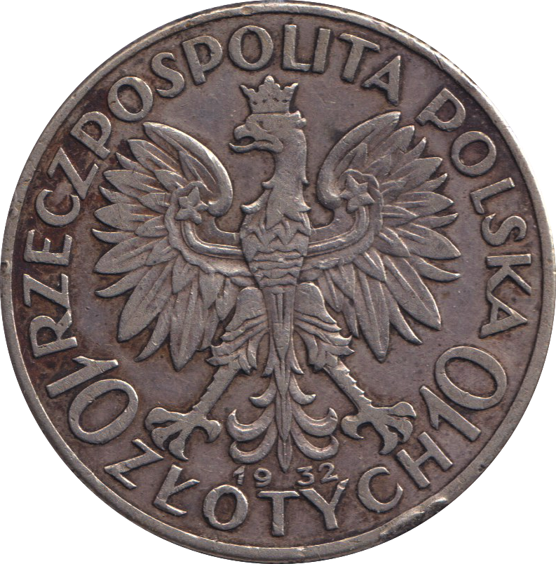 1931 SILVER 10 ZLOTYCH POLAND