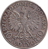 1931 SILVER 10 ZLOTYCH POLAND