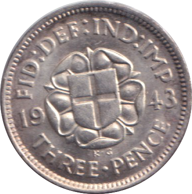1943 THREEPENCE ( EF )