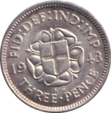 1943 THREEPENCE ( EF )