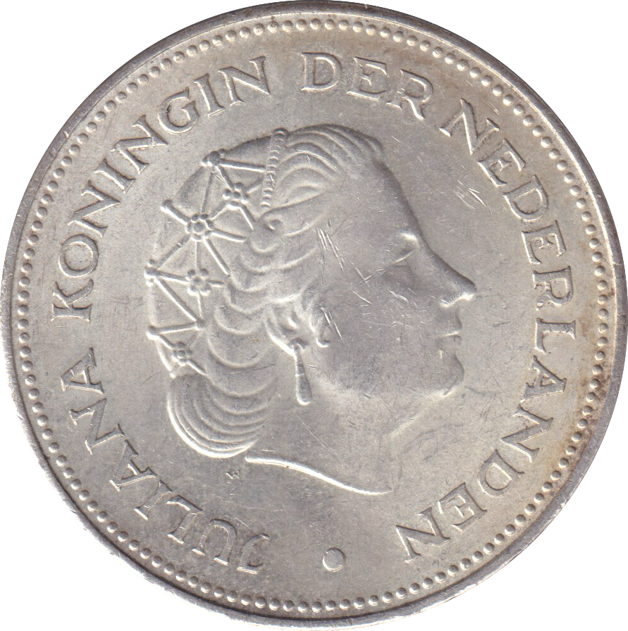 1970 SILVER 10 GULDEN NETHERLAND