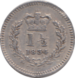 1834 THREE HALFPENCE ( VF )