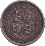 1887 SIXPENCE ( GF )