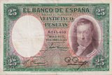 1931 25 PESTAS BANKNOTE SPAIN REF-1654