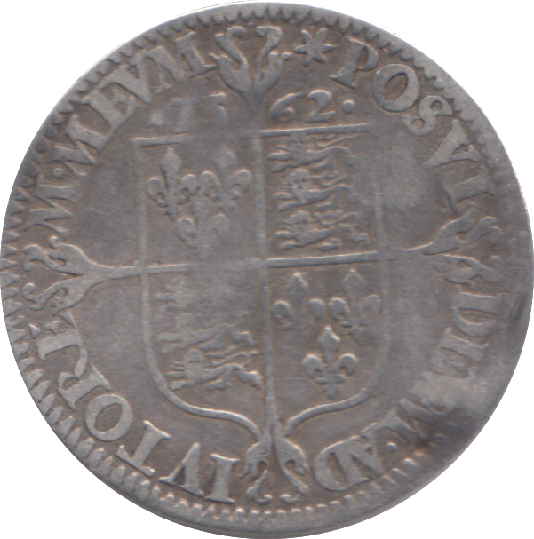 1562 ELIZABETH I SIXPENCE