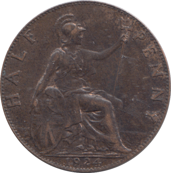1924 HALFPENNY ( AUNC )